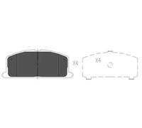 Plaquettes de frein KBP-9109 KAVO PARTS pour TOYOTA STARLET COROLLA Liftback