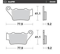 PLAQUETTES DE FREIN KH208 / KH213 ROADPRO CERAMIC SERIES