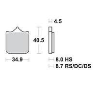 PLAQUETTES DE FREIN KH604/4 STREET EXCEL SINTER BMW S 1000RR '09-'18 A