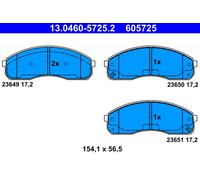 PLAQUETTES DE FREIN KIA P. CARNIVAL/PREGIO 95-06