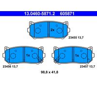 PLAQUETTES DE FREIN KIA T. CARENS/CLARUS/SHUMA 1.5-2.0 16V 96-06