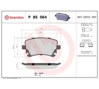 Plaquettes de Frein Kit, à Disque Axial Arrière pour Bentley VW Flying Spur