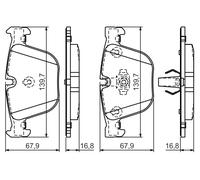 Plaquettes de Frein Kit, à Disque Axial Arrière pour BMW Rolls-royce 1 3 5 6