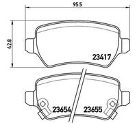 Plaquettes de Frein Kit, à Disque Axial Arrière pour Chevrolet Holden HSV CD Ki