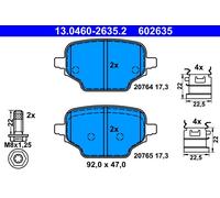 Plaquettes de Frein Kit, à Disque Axial Arrière pour Citroën Opel Peugeot Vers
