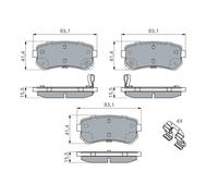 Plaquettes de frein Kit, à disque Axial arrière pour HYUNDAI (PÉKIN