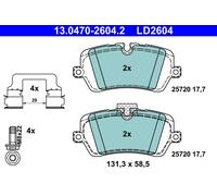 Plaquettes de Frein Kit, à Disque Axial Arrière pour Land Rover Defender Dis