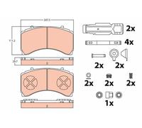 Plaquettes de Frein Kit, à Disque Axial Arrière pour Man Mercedes-Benz Actro