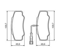 Plaquettes de Frein Kit, à Disque Axial Arrière pour Nissan Renault Camion °C