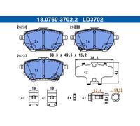 Plaquettes de Frein Kit, à Disque Axial Arrière pour Toyota Corolla Yaris Cr