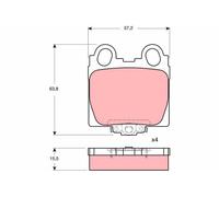 Plaquettes de Frein Kit, à Disque Axial Arrière pour Toyota Lexus Hauteur Al