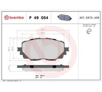 Plaquettes de Frein Kit, à Disque Axial Avant pour Abarth Fiat Mazda 124 MX -