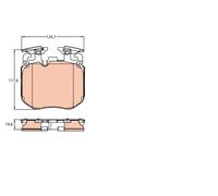 Plaquettes de Frein Kit, à Disque Axial Avant pour Alpina BMW Rolls-Royce 2