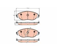 Plaquettes de Frein Kit, à Disque Axial Avant pour Audi Cupra VW Arteon For