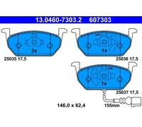 Plaquettes de Frein Kit, à Disque Axial Avant pour Audi Seat Skoda VW A3 Aller