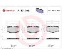 Plaquettes de Frein Kit, à Disque Axial Avant pour Baw Great Wall Toyota VW