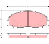Plaquettes de Frein Kit, à Disque Axial Avant pour Bertone Daihatsu Freecli