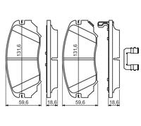 Plaquettes de Frein Kit, à Disque Axial Avant pour Chevrolet Opel Saab Suffolk