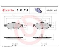 Plaquettes de Frein Kit, à Disque Axial Avant pour Chrysler Dodge Cirrus Mgr