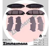 Plaquettes de Frein Kit, à Disque Axial Avant pour Chrysler Dodge Voiture Lancia