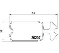 Plaquettes de Frein Kit, à Disque Axial Avant pour Citroën 2 Cv Acadiane Dy