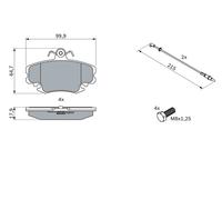 Plaquettes de Frein Kit, à Disque Axial Avant pour Dacia Alpine Iran Khodro