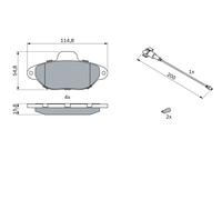 Plaquettes de Frein Kit, à Disque Axial Avant pour Fiat Ford 500 Ka Ours Panda