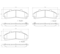 Plaquettes de Frein Kit, à Disque Axial Avant pour Ford Asie & Océanie
