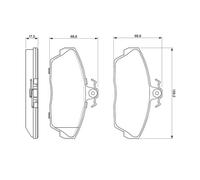 Plaquettes de Frein Kit, à Disque Axial Avant pour Gaz Land Rover Freelande