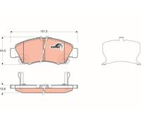 Plaquettes de Frein Kit, à Disque Axial Avant pour Honda Capa City Jazz Log