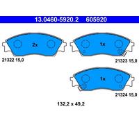 Plaquettes de Frein Kit, à Disque Axial Avant pour Honda Civic Concerto Crx