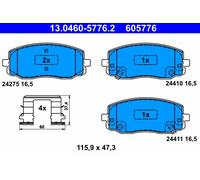 Plaquettes de Frein Kit, à Disque Axial Avant pour Hyundai Kia i10 i20 Pica