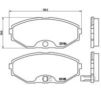 Plaquettes de Frein Kit, à Disque Axial Avant pour Infiniti Nissan Avenir - C