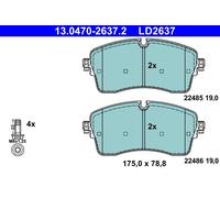 Plaquettes de Frein Kit, à Disque Axial Avant pour Land Rover Discovery Spo