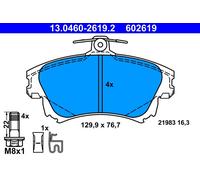 Plaquettes de Frein Kit, à Disque Axial Avant pour Mitsubishi Smart COLT Co