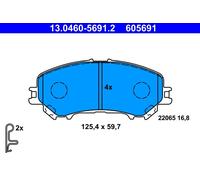 Plaquettes de Frein Kit, à Disque Axial Avant pour Nissan Renault Kadjar Ko