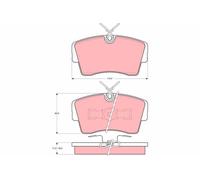 Plaquettes de Frein Kit, à Disque Axial Avant pour Opel Vauxhall Carlton MO