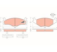 Plaquettes de frein Kit, à disque Axial avant pour SEAT VW GOLF CORDOUE IBI