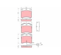 Plaquettes de Frein Kit, à Disque Axial Avant pour Volkswagen VW Californie