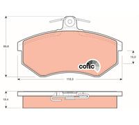 Plaquettes de Frein Kit, à Disque Axial Avant pour VW Audi 200 80 90 A4 Taxi