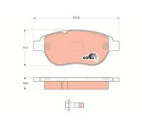 Plaquettes de frein Kit, à disque Axial pour front CITROËN (DF-PSA)