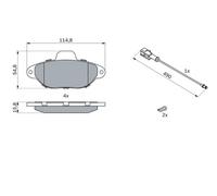 Plaquettes de Frein Kit Avant BOSCH 0986424379 pour Voiture Haute Performance