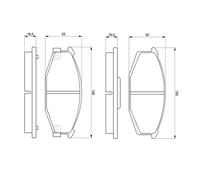 BOSCH 0 986 468 320 Plaquettes de frein