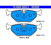 Plaquettes de Frein Kit, Frein à Disque Axial Arrière pour BMW MG Rover Saab 3