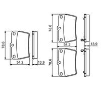 Plaquettes de Frein Kit, Frein à Disque Axial Arrière pour Chery Espoir Toyota R