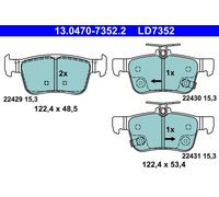 Plaquettes de Frein Kit, Frein à Disque Axial Arrière pour Honda Accord Civic