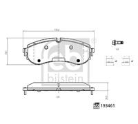 Plaquettes de Frein Kit, Frein à Disque Axial Arrière pour Man VW Craft Grand