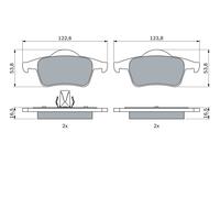 Plaquettes de Frein Kit, Frein à Disque Axial Arrière pour Volvo + S60 S80 V70