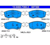 Plaquettes de Frein Kit, Frein à Disque Axial Avant pour Abarth Fiat Lancia 500