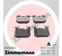 Plaquettes de frein Kit, Frein à disque Axial avant pour BMW (BRILLIANCE) 1 2